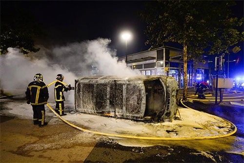 disturbios en Nantes Once detenidos en la segunda noche de disturbios en Nantes